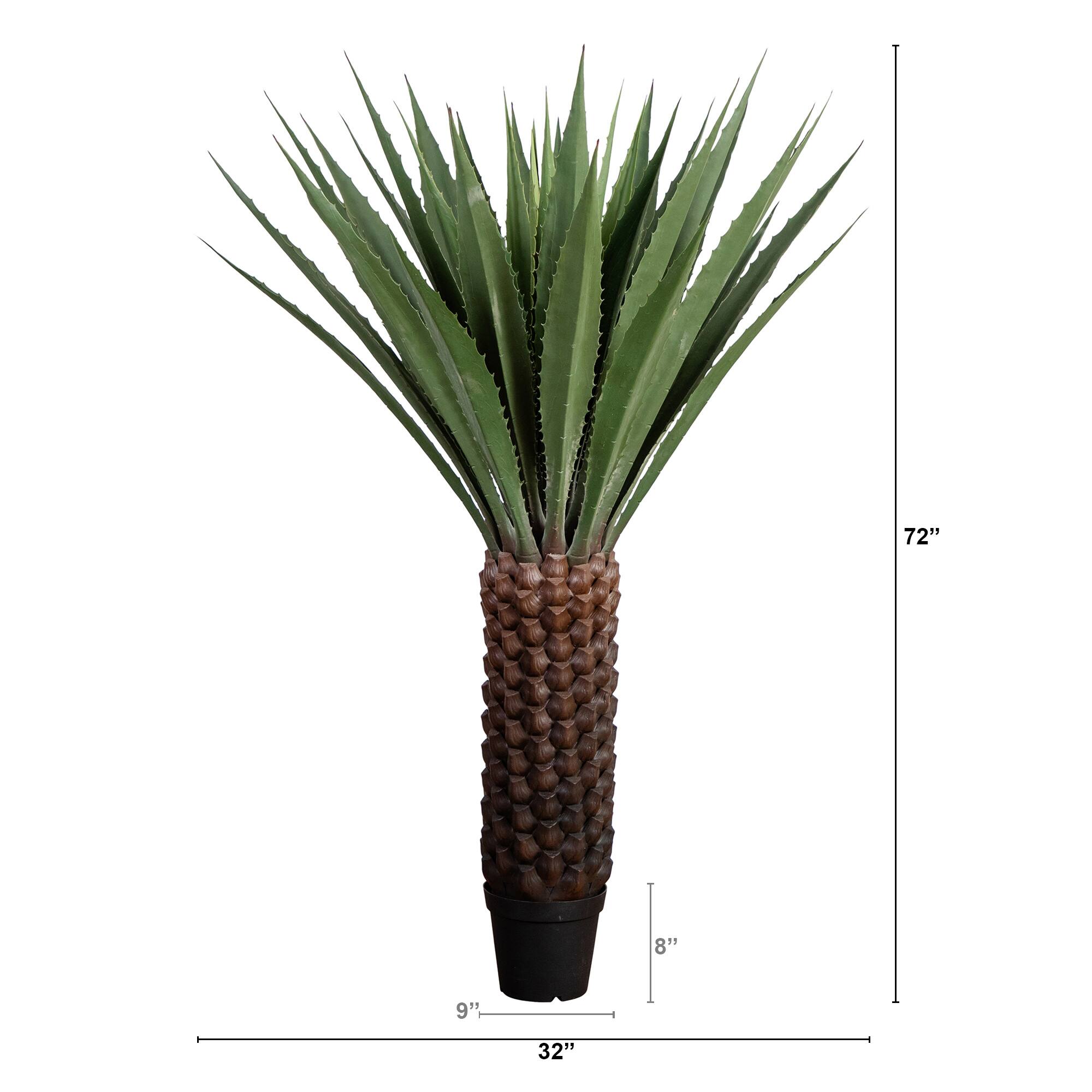 6ft. Potted UV Resistant Giant Agave Plant